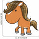 Cute Little Baby Pony Wall Decal