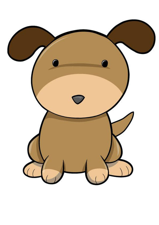Cute Little Brown Baby Wall Decal