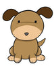 Cute Little Brown Baby Wall Decal