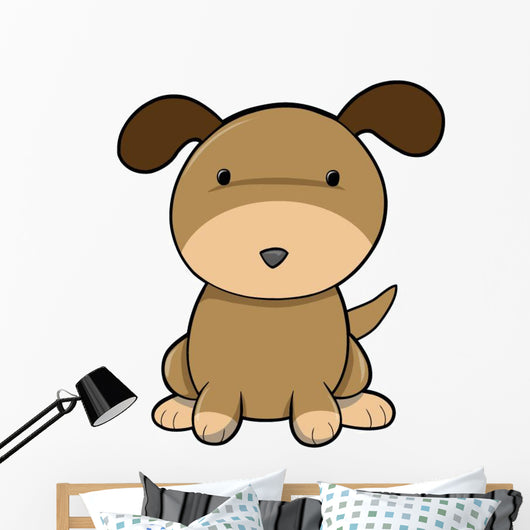 Cute Little Brown Baby Wall Decal