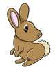 Cute Little Baby Rabbit Wall Decal