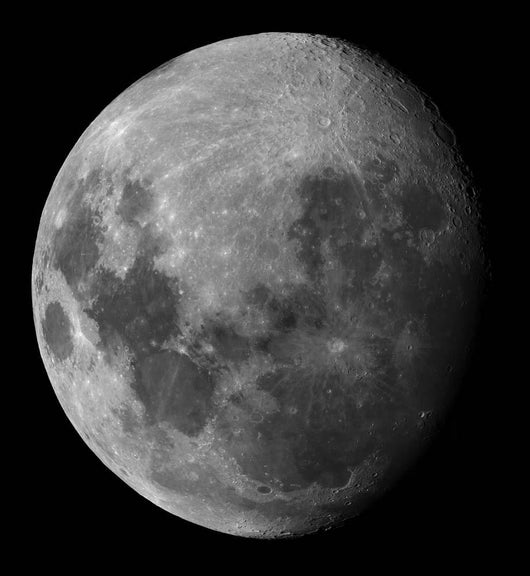 Three Quarter Moon Wall Decal