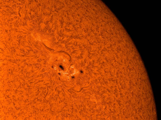 H-alpha Sun Orange with Wall Decal