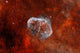 Crescent Nebula with Soap-bubble Wall Decal