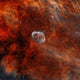 Crescent Nebula with Soap-bubble Wall Decal