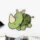 Camouflaged Baby Green Rhino Wall Decal