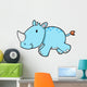 Running Blue Rhino Baby Wall Decal