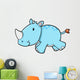 Running Blue Rhino Baby Wall Decal