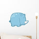 Cute Little Spotted Rhino Wall Decal
