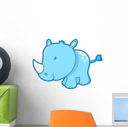 Cute Little Baby Blue Wall Decal