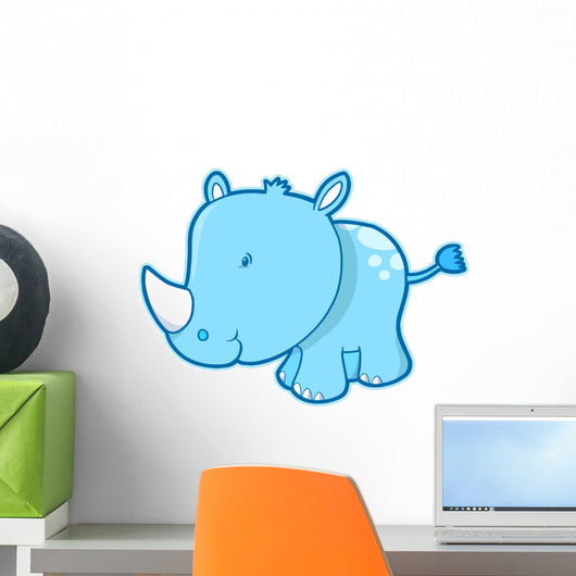 Cute Little Baby Blue Wall Decal