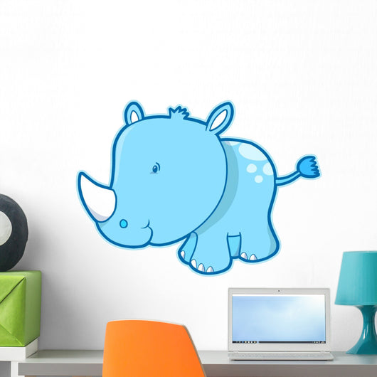 Cute Little Baby Blue Wall Decal
