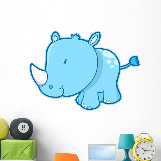 Cute Little Baby Blue Wall Decal