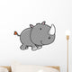Cute Little Rhino Wall Decal