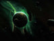 Green Planet Surrounded Several Wall Decal