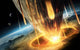 Giant Asteroid Collides with Wall Decal