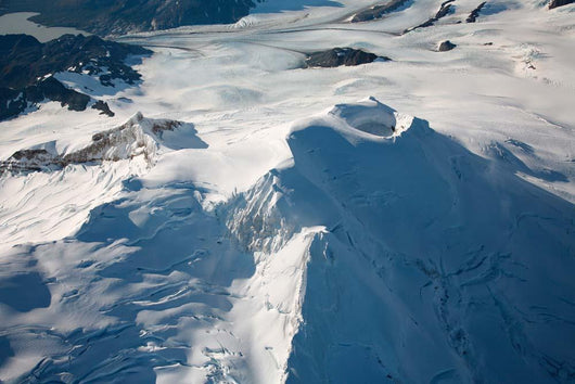 Aerial Glaciated Mount Douglas Wall Decal
