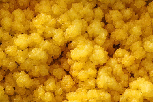 Close-up Yellow Salt Crystals Wall Decal Design 5