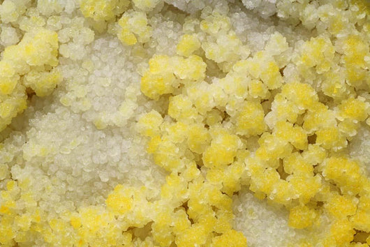 Close-up Yellow Salt Crystals Wall Decal Design 2