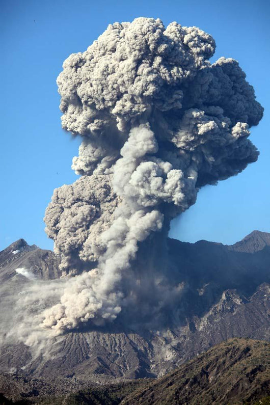 Ash Cloud following Explosive Wall Decal Design 3