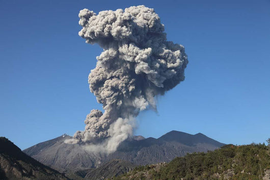 Ash Cloud following Explosive Wall Decal Design 2