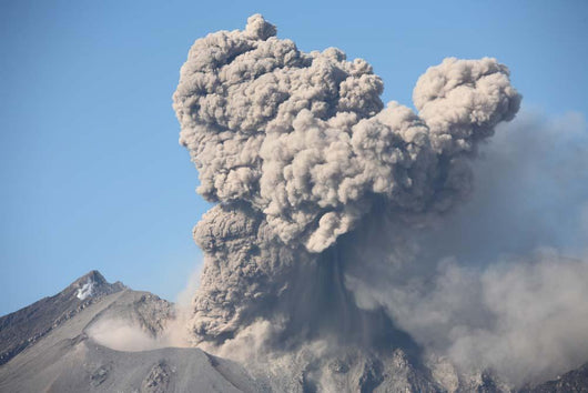 Ash Cloud following Explosive Wall Decal Design 1