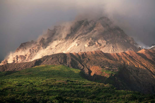 Growing Lava Dome Soufriere Wall Decal