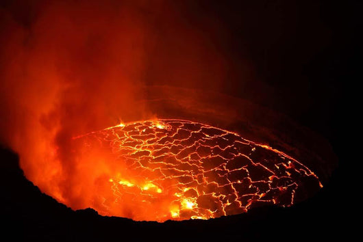 Lava Lake Pit Crater Wall Decal Design 1