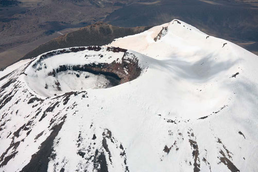 Snow-covered Ngauruhoe Cone Mount Wall Decal