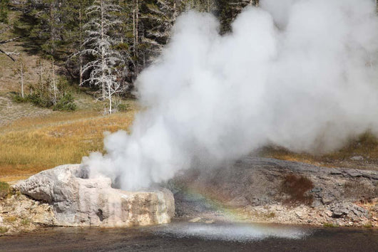 Riverside Geyser Erupting Upper Wall Decal Design 1