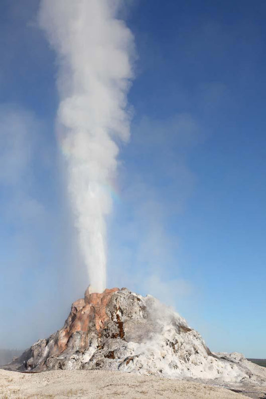 White Dome Geyser Erupting Wall Decal Design 2