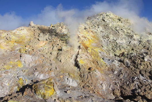 Fumaroles with Sulphur Deposits Wall Decal Design 1
