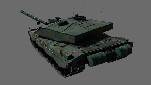 Rear British Challenger Ii Wall Decal
