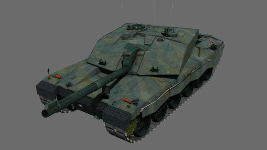 Front British Challenger Ii Wall Decal