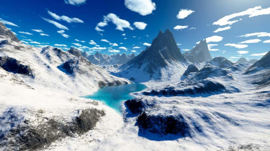 Terragen Render Imaginary Mountain Wall Decal