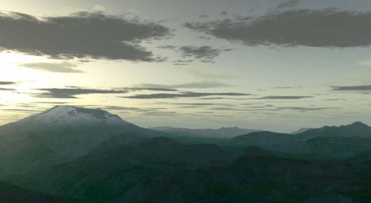 Terragen Render Mt St Wall Decal Design 1