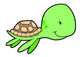 Cute Little Sea Turtle Wall Decal