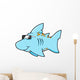 Chill Blue Shark Shades Wall Decal