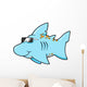 Chill Blue Shark Shades Wall Decal