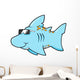 Chill Blue Shark Shades Wall Decal
