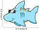 Chill Blue Shark Shades Wall Decal