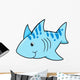 Spotted Blue Baby Shark Wall Decal