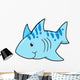 Spotted Blue Baby Shark Wall Decal