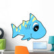 Cutie Eyes Little Shark Wall Decal
