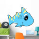 Cutie Eyes Little Shark Wall Decal