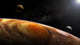 Jupiter's Moons Io and Wall Decal