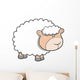 Fluffy White Baby Sheep Wall Decal