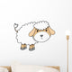 Floofy Little Lambie Lamb Wall Decal