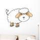 Floofy Little Lambie Lamb Wall Decal