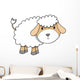 Floofy Little Lambie Lamb Wall Decal